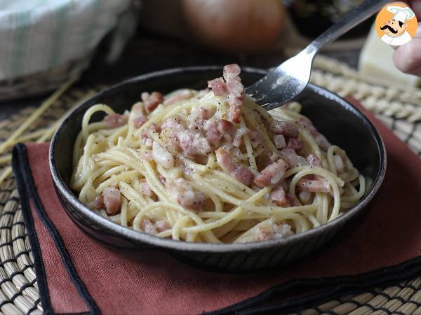 Pasta med bacon: nem, billig og cremet - foto 6