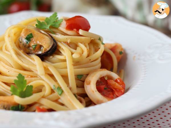 Pasta med frosne skaldyr, den velsmagende og meget hurtige forret - foto 2