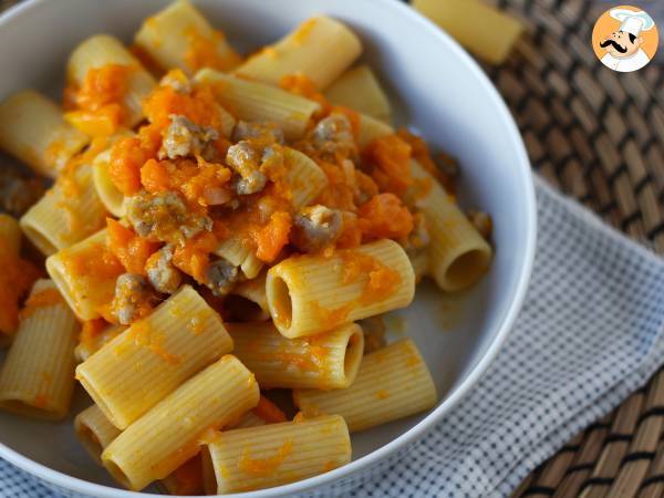 Pasta med græskar og pølse - foto 6