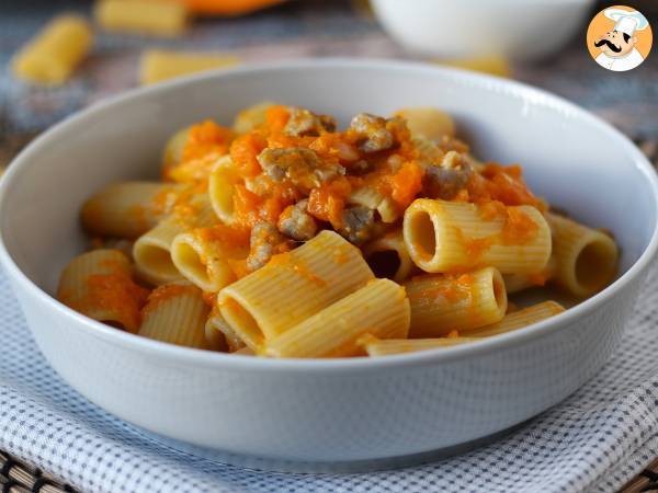 Pasta med græskar og pølse - foto 7