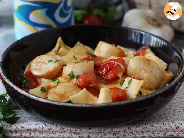 Pasta med kammuslinger, en elegant forret med fisk og skaldyr - foto 2