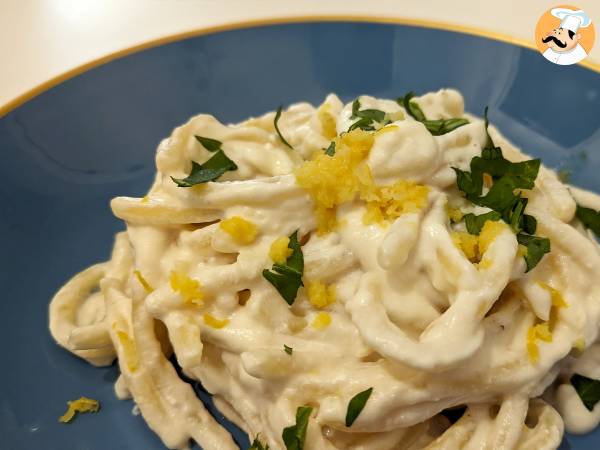 Pasta med ricotta og citron, en delikat forret, som er meget nem at tilberede! - foto 3