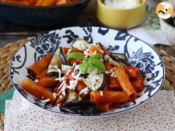 Pasta Siciliana med aubergine, den nemme og lette version - Pasta alla Norma