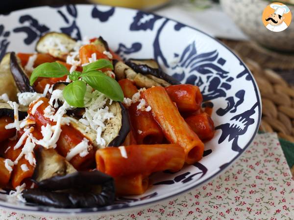 Pasta Siciliana med aubergine, den nemme og lette version - Pasta alla Norma - foto 2