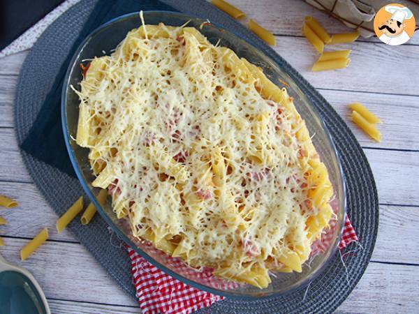 Pastagratin med skinke og ost - foto 3