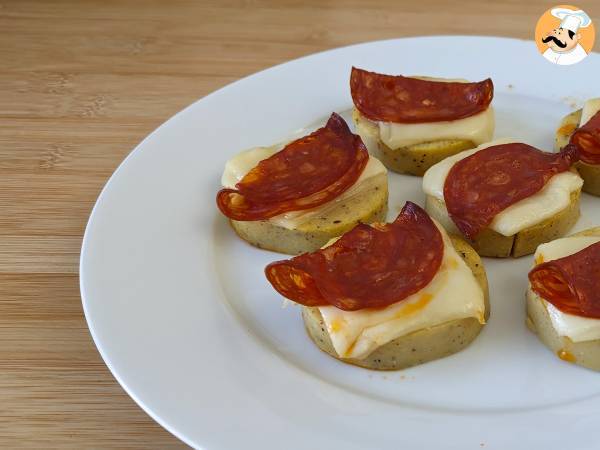 Polenta-crostini med scamorza-ost og pepperoni - foto 3