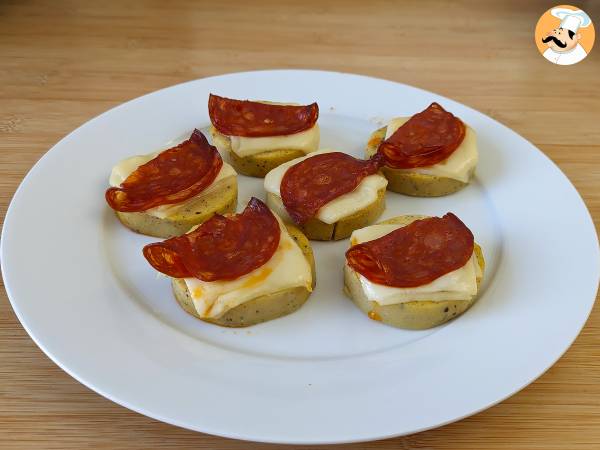 Polenta-crostini med scamorza-ost og pepperoni - foto 4