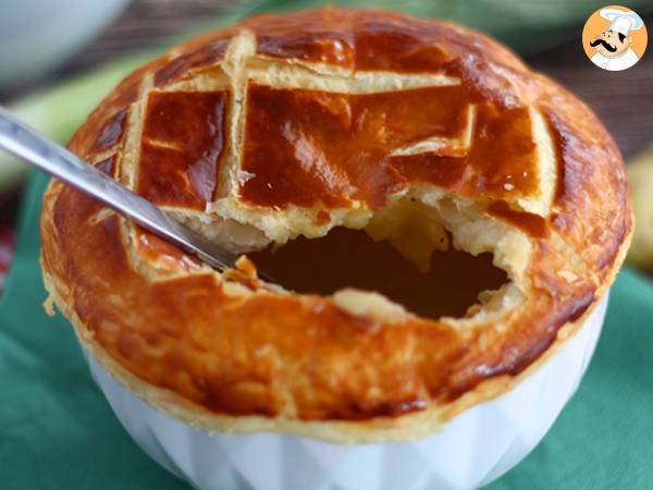 Porre- og kartoffelsuppe med butterdej - foto 4