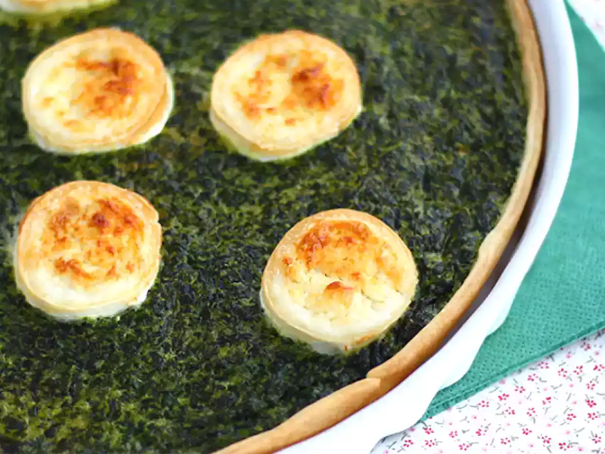 Quiche med spinat og gedeost - foto 3