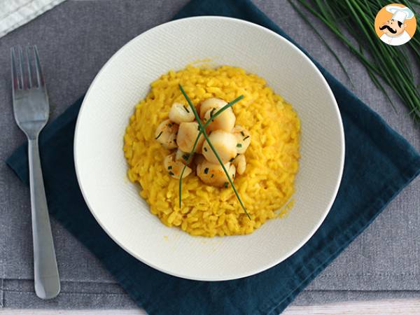 Risotto af kammuslinger med safran - foto 3