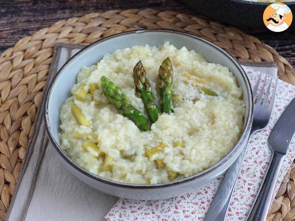 Risotto med grønne asparges og parmesan - foto 3