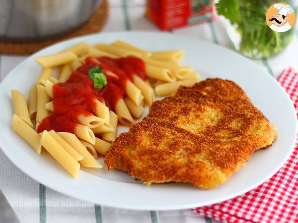 Schnitzel af kalv Milanese