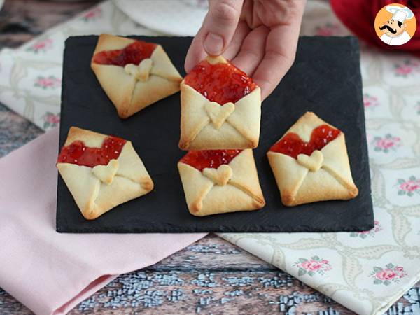 Shortbread konvolutter af kærlighed til Valentinsdag - foto 2