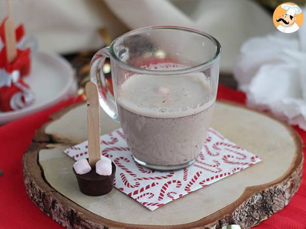 Slikkepinde med varm chokolade: mørk chokolade + skumfiduser - foto 3