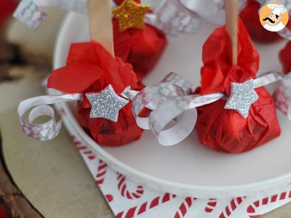 Slikkepinde med varm chokolade: mørk chokolade + skumfiduser - foto 4