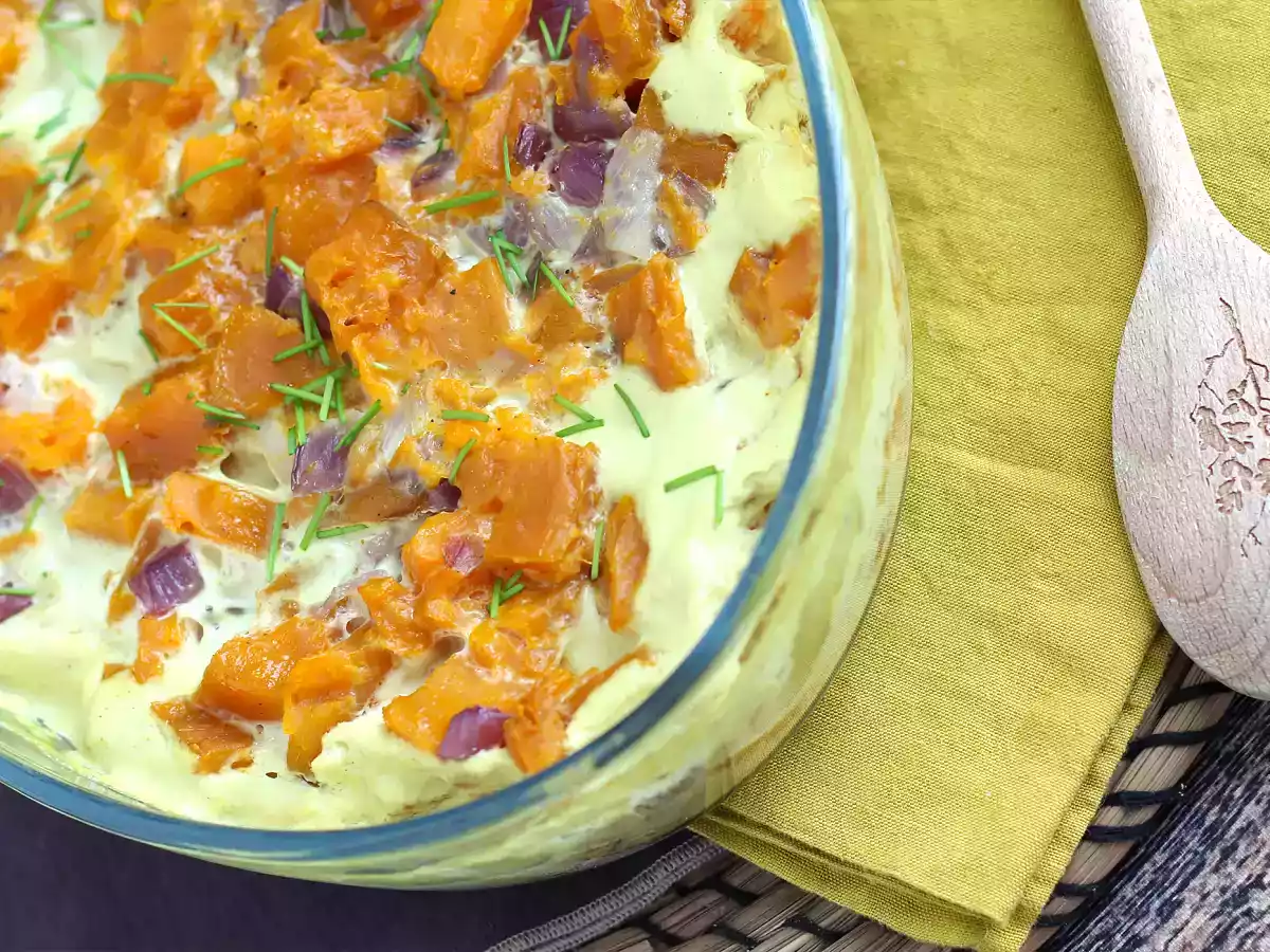 Sød kartoffelgratin med kokosmælk og karry - foto 5