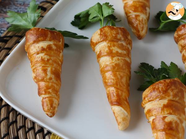 Søde butterdejsgulerødder til en påskeaperitif: gedeost og soltørrede tomater - foto 5