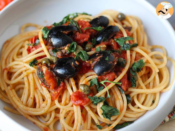 Spaghetti alla puttanesca, en hurtig og velsmagende forret - foto 4