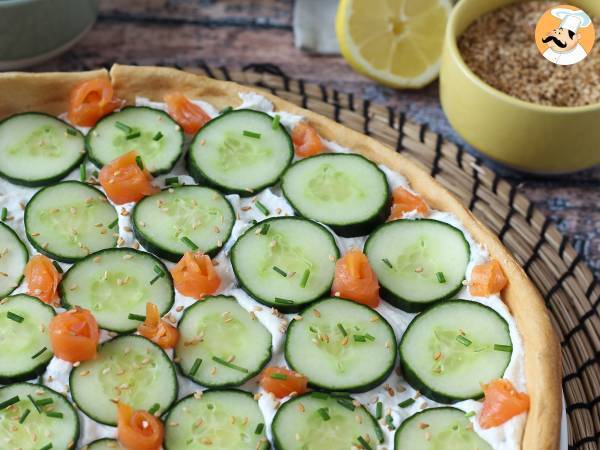 Super forfriskende sommertærte: ricotta, agurk og røget laks - foto 5