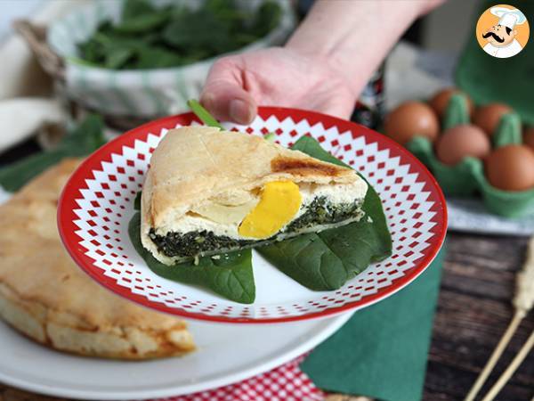 Tærte med spinat, ricotta og æg - italiensk Torta Pasqualina - foto 2