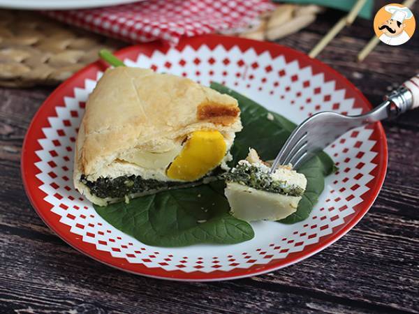 Tærte med spinat, ricotta og æg - italiensk Torta Pasqualina - foto 4