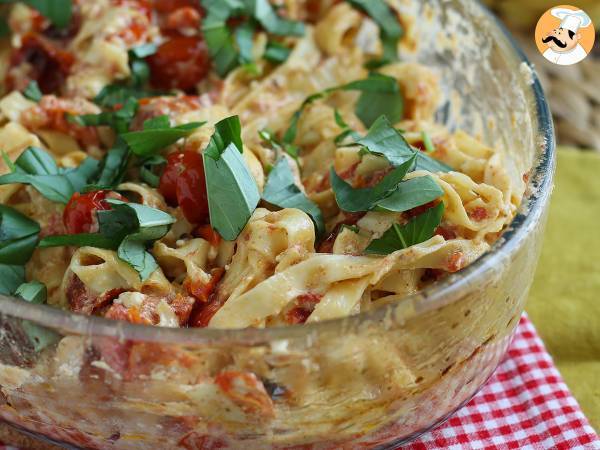 Tagliatelle feta cherrytomater - bagt feta-pasta - foto 6