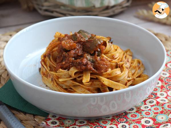 Tagliatelle med courgette-ragout, en vegetarisk forret, som alle elsker! - foto 2