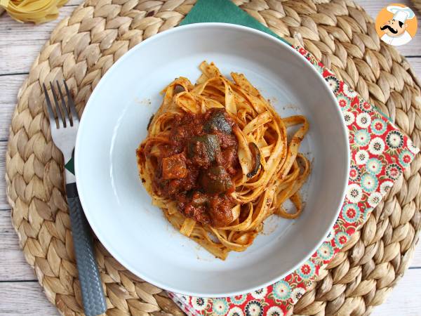 Tagliatelle med courgette-ragout, en vegetarisk forret, som alle elsker! - foto 3