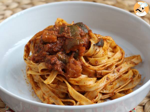 Tagliatelle med courgette-ragout, en vegetarisk forret, som alle elsker! - foto 4