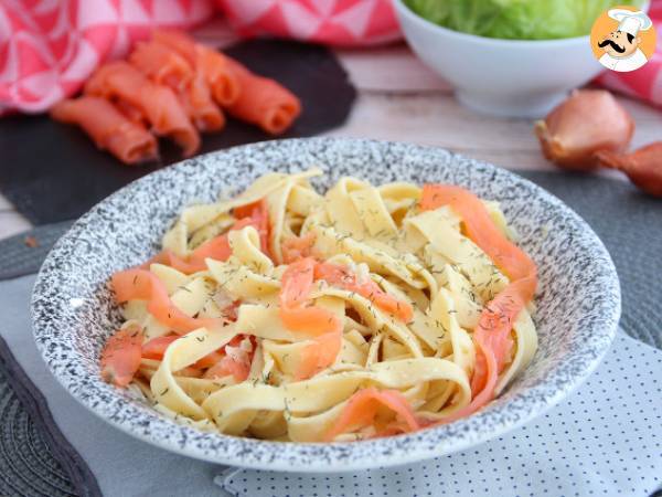 Tagliatelle med røget laks og dild - foto 2