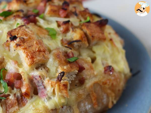 Tartiflette-agtigt fyldt pindsvinebrød - foto 3