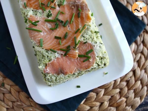 Terrine af courgette og røget laks