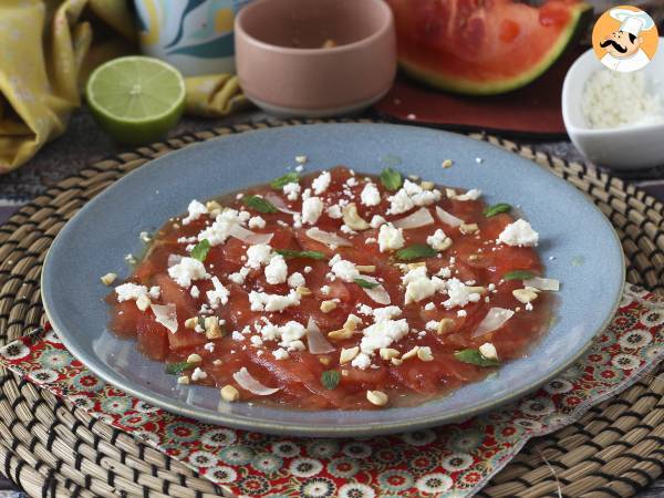 Vandmeloncarpaccio: den forfriskende sommerforret