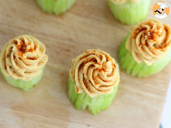 Veganske cupcakes med agurk og hummus - foto 4