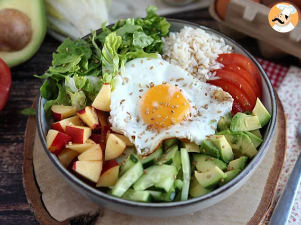 Vegetarisk Buddha-skål - En smukt afbalanceret og farverig salat!