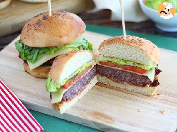 Vegetarisk burger med røde bønner - foto 2