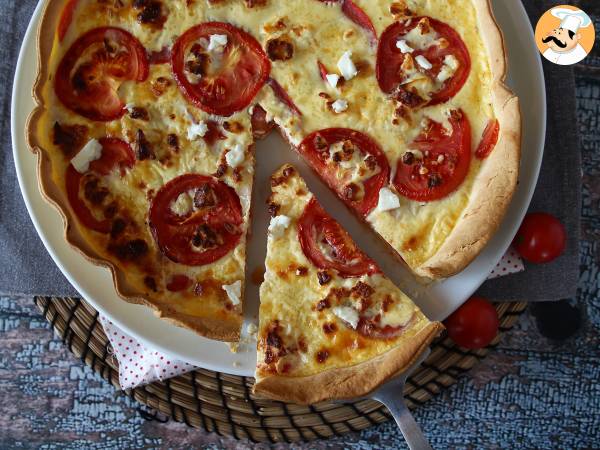 Vegetarisk quiche med tomat og feta, perfekt til at tage med på picnic! - foto 2