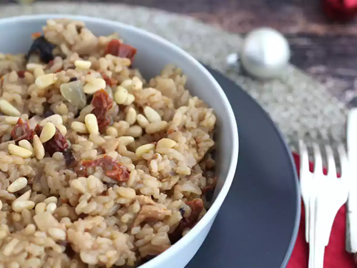 Vegetarisk risotto med soltørrede tomater og svampe - foto 4
