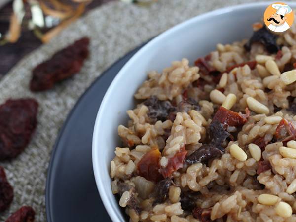 Vegetarisk risotto med soltørrede tomater og svampe - foto 2