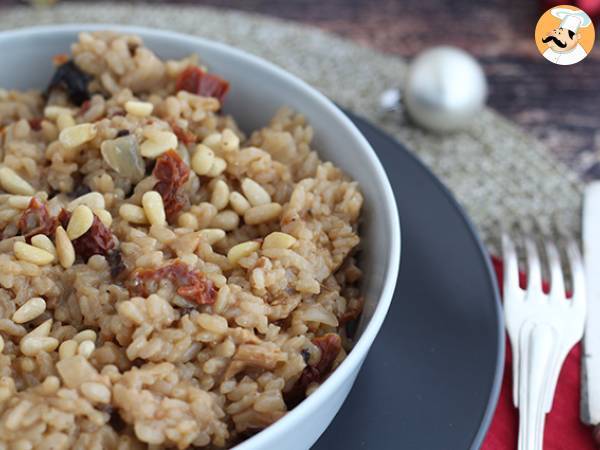 Vegetarisk risotto med soltørrede tomater og svampe - foto 4