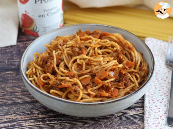 Vegetarisk spaghetti bolognese!