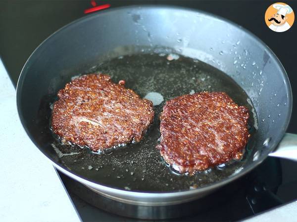 Vegetariske bøffer med røde bønner