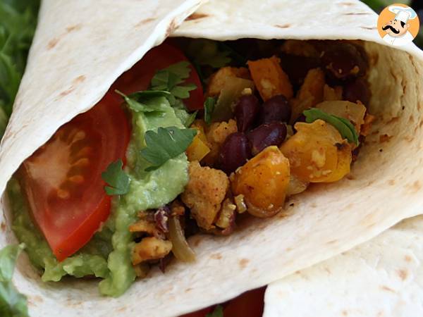 Vegetariske fajitas med tekstureret sojaprotein - foto 2