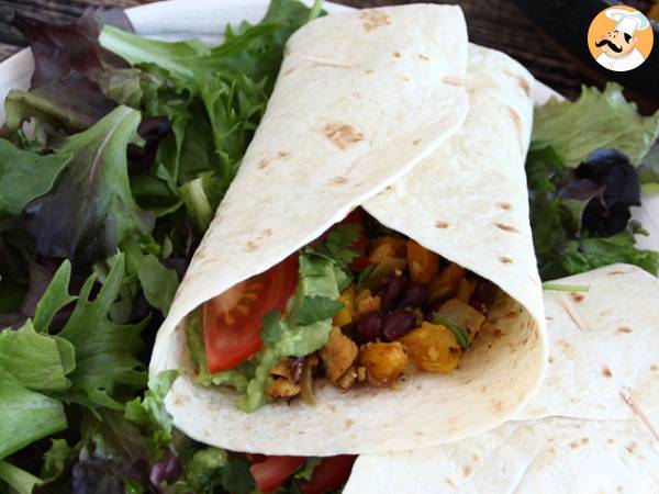 Vegetariske fajitas med tekstureret sojaprotein - foto 4