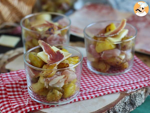 Verrines af raclette (uden apparat): kan også nydes som aperitif